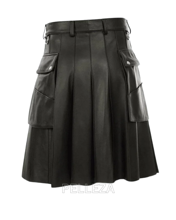 Black Pleated Kilt