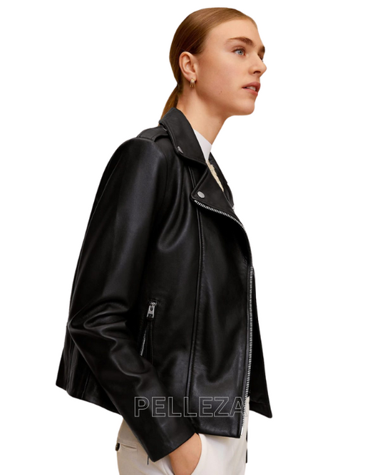 Women’s Leather Biker Jacket