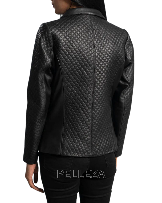 Black Quilted Blazer