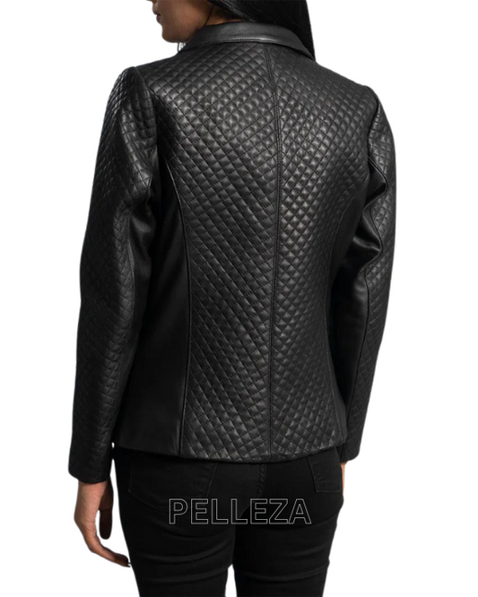 Black Quilted Blazer