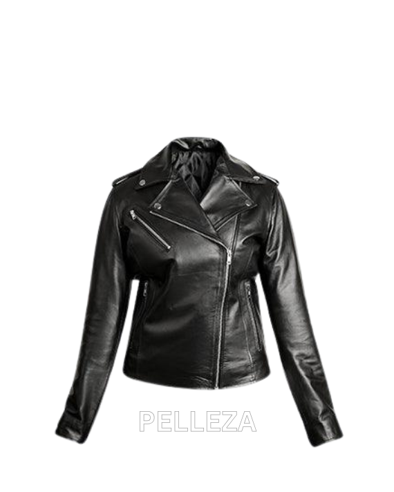 K Classic Women Motorcycle Leather Jacket