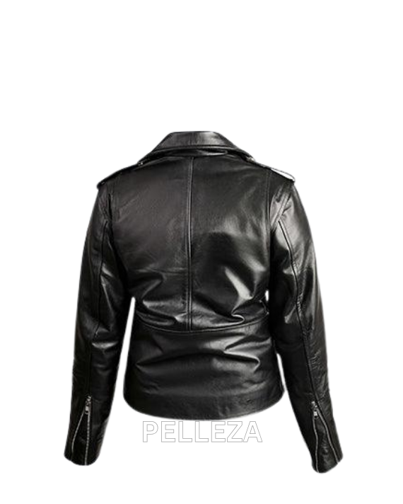 K Classic Women Motorcycle Leather Jacket