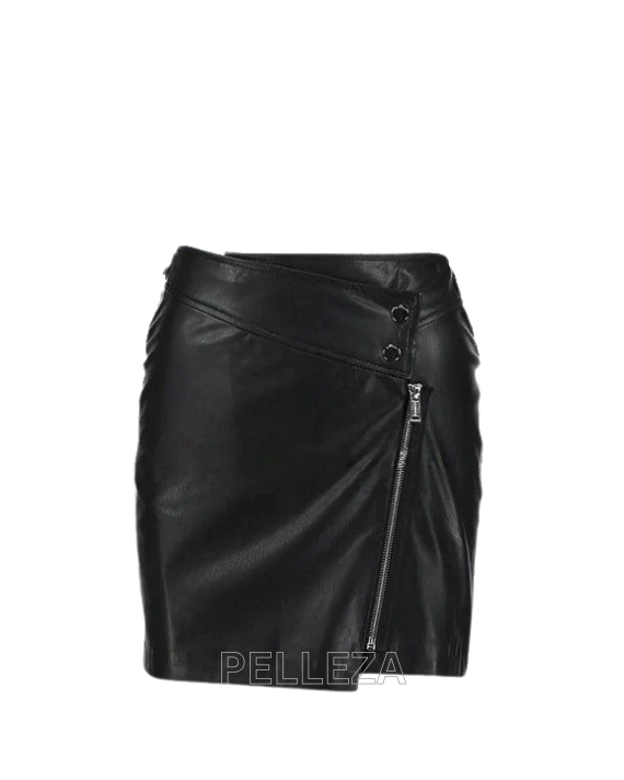 UT Super Black Leather Skirt