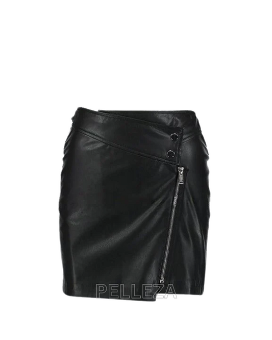 UT Super Black Leather Skirt