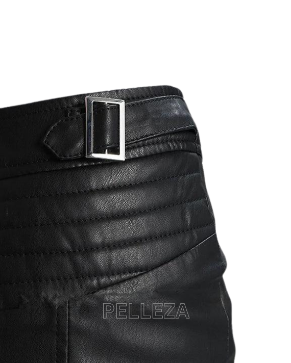 UT Super Black Leather Skirt