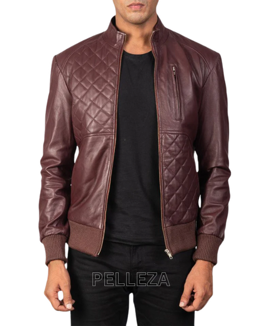 Men's Cowhide Vintage Retro Leather Jacket