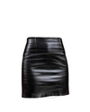 Mandy Black Leather Miniskirt