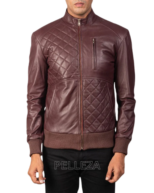 Men's Cowhide Vintage Retro Leather Jacket