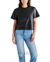 Ezra Faux Leather Top