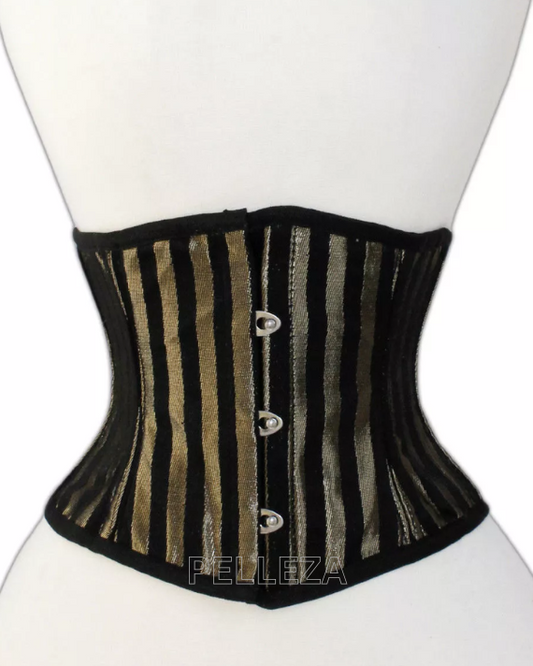 Silver Lined Brocade Mini Cincher corset