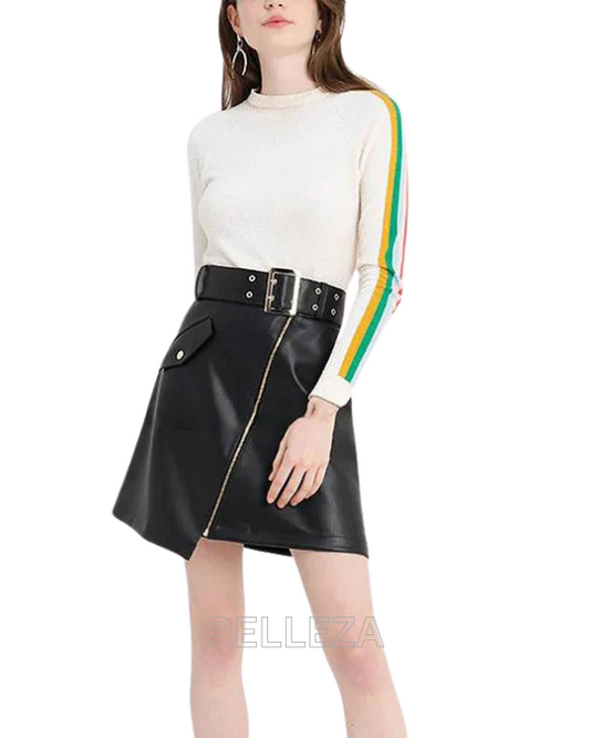 Black Belted Skirt