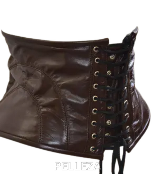 Cosplay waist corset belt from high quality leather