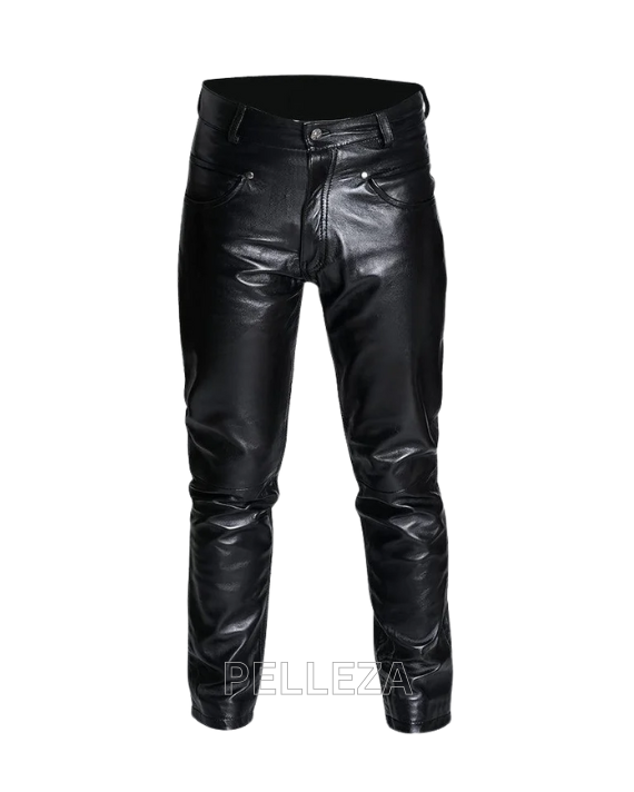 Lambskin Black Leather Pants