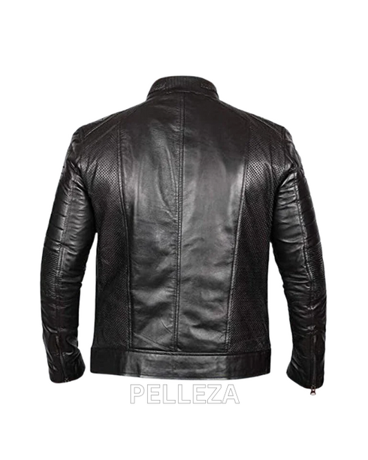 UT Black Leather Fashion Jacket