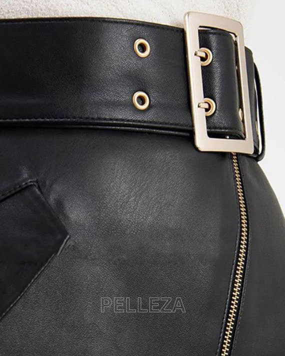 Black Belted Skirt
