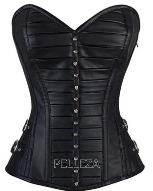 Wozniacki Gothic Faux Leather Corset