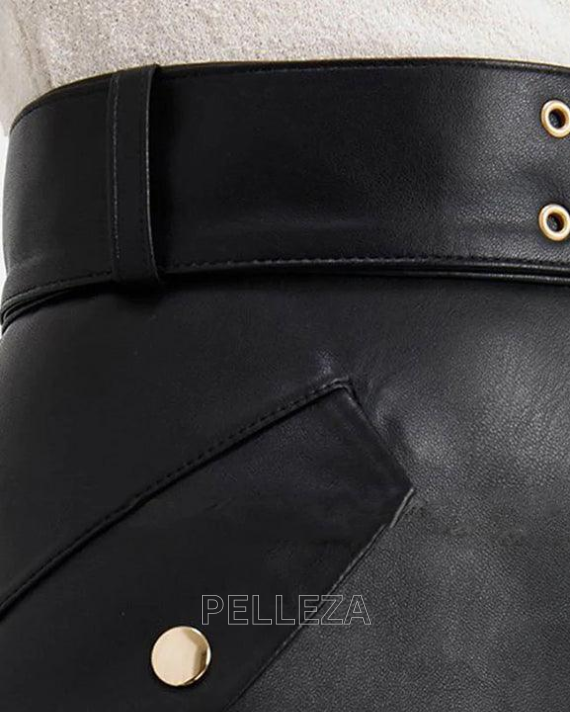 Black Belted Skirt