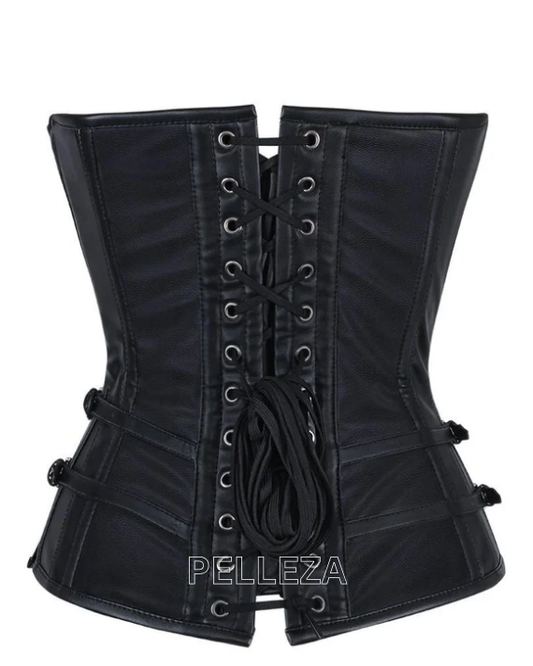 Wozniacki Gothic Faux Leather Corset