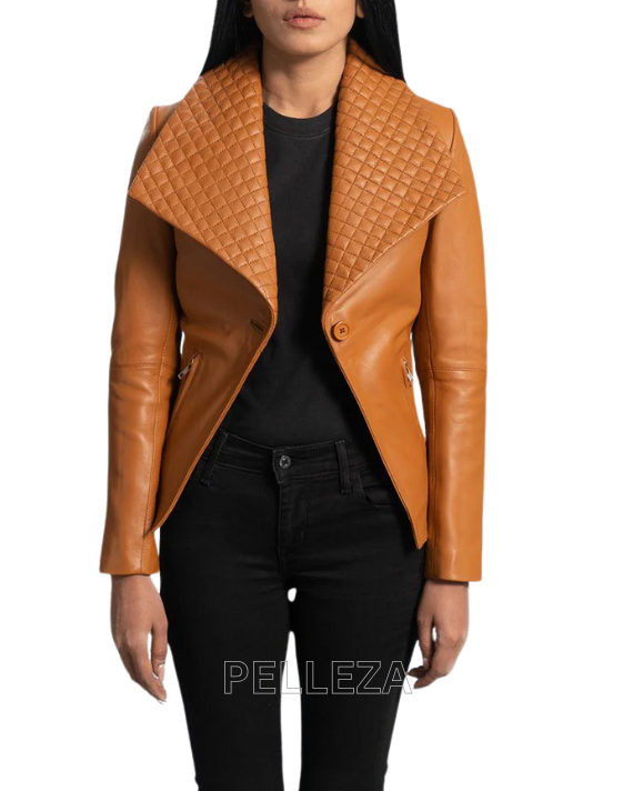 Tan Brown Short Blazer
