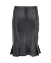 Black Leather Fishtail Dress