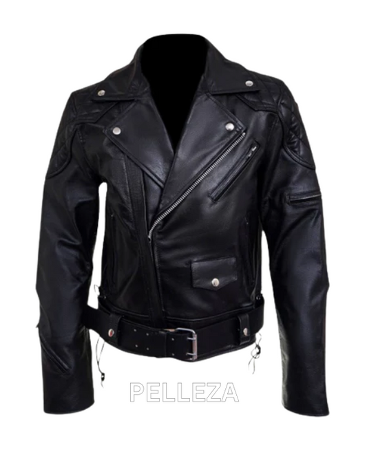 Men’s Biker Jackets Featuring Diamond Quilted Panels
