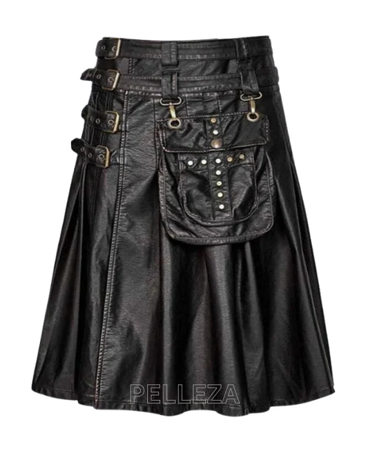 Cow Hide Gothic Kilt